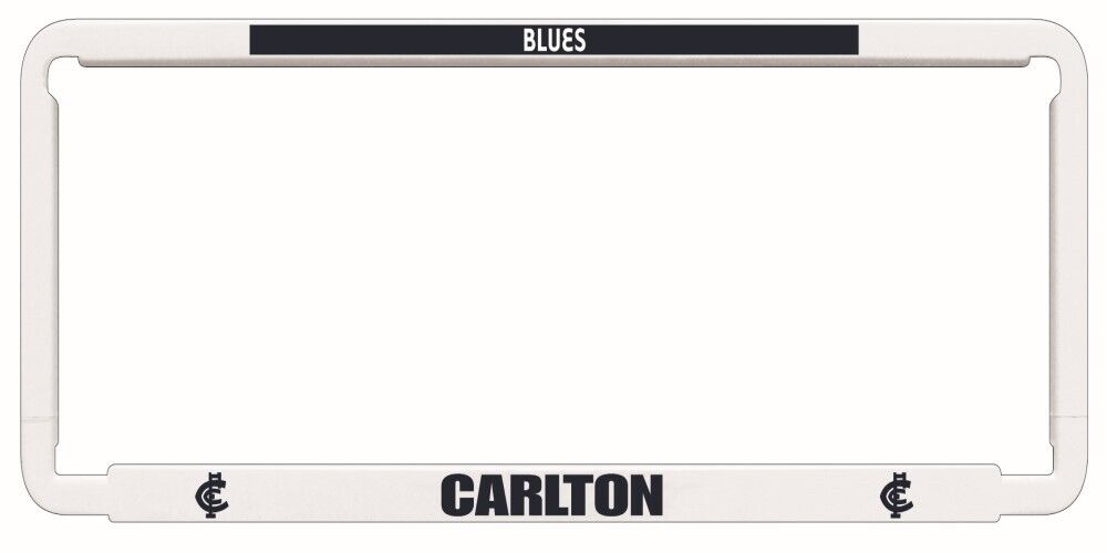 AFL CARLTON BLUES number plate frame