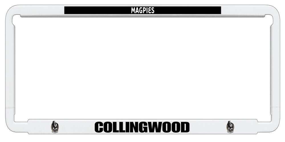 AFL COLLINGWOOD MAGPIES number plate frame