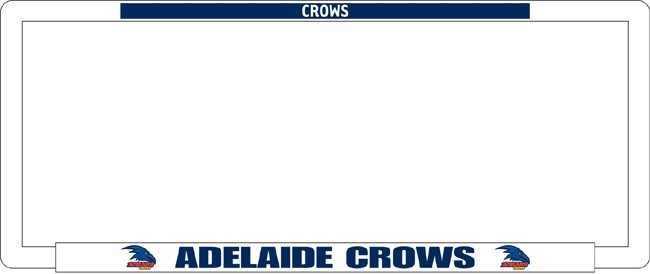 AFL ADELAIDE CROWS number plate frame