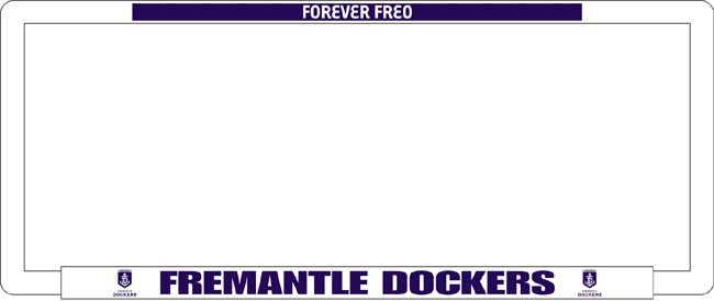 AFL FREMANTLE DOCKERS number plate frame
