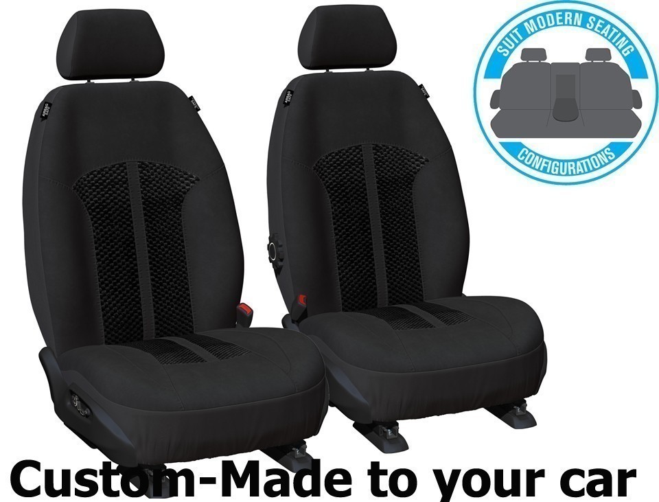 SUPREME VELOUR car seat covers BLACK Size CUSTOM MADE *Free Shipping