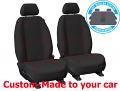 Getaway NEOPRENE car seat covers BLACK with RED STITCH, *Custom Made