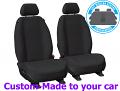 Getaway NEOPRENE car seat covers BLACK with PURPLE STITCH, *Custom Made 