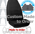 COTTON CANVAS (9oz) in BLACK seat covers CUSTOM MADE to your car. Front or Rear