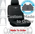 RM WILLIAMS COTTON CANVAS (13oz) in BLACK seat covers CUSTOM MADE to your car. Front or Rear