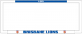 AFL BRISBANE LIONS number plate frame