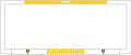AFL RICHMOND TIGERS number plate frame