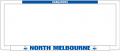 AFL NORTH MELBOURNE KANGAROOS number plate frame