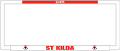 AFL ST KILDA SAINTS number plate frame
