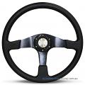 15" LEATHER Black Spokes, Octane sports steering wheel by SAAS