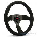 14" SUEDE DISHED, Tokyo Motorsport sports steering wheel by SAAS