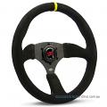 14" SUEDE DISHED, Tokyo Motorsport, Indicator, sports steering wheel by SAAS