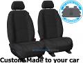 Getaway NEOPRENE car seat covers BLACK with BLACK STITCH, *Custom Made